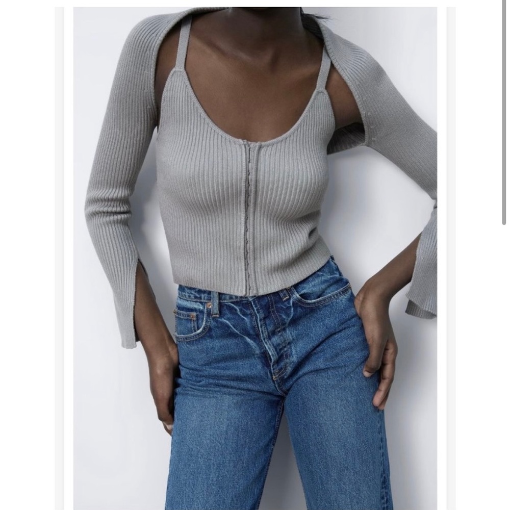 Zara tank top and shrug (2 pieces)
